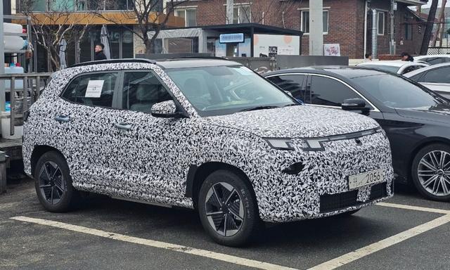 The latest spy shot reveals that the Creta EV will be based on the India-spec facelift that was launched earlier this year