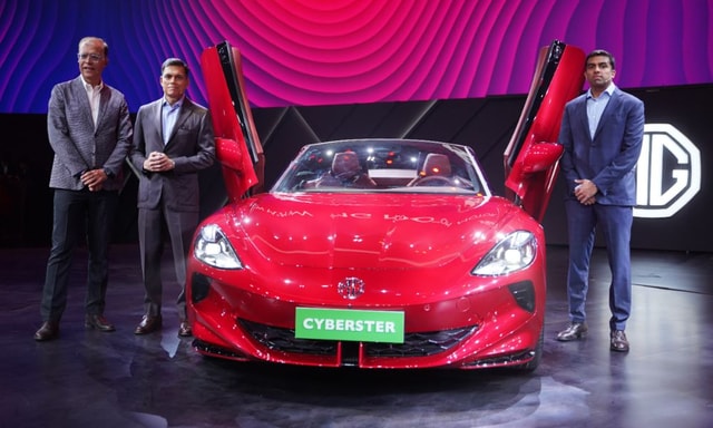 MG Cyberster Electric Roadster Makes India Debut  MG Cyberster Electric Roadster Makes India Debut