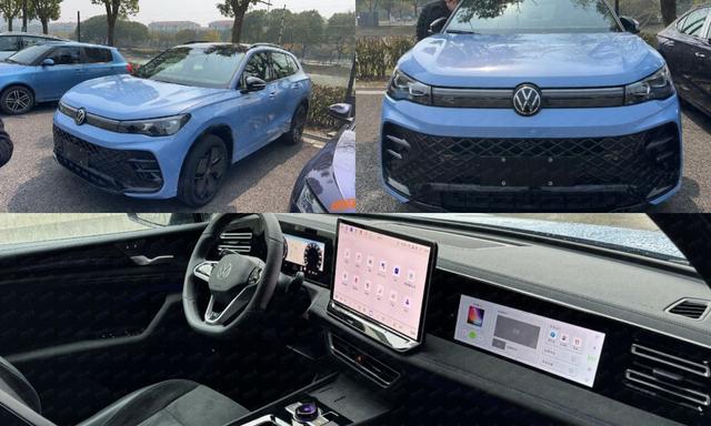 To be sold as the Tiguan L Pro in China, the cabin appears to be identical to the new-gen Tiguan 