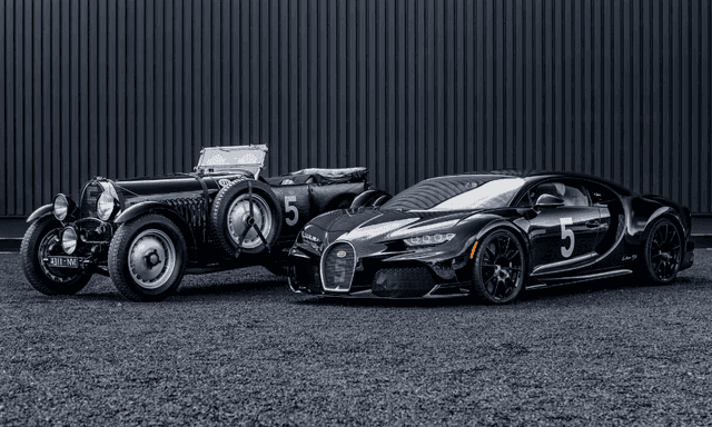 This model pays tribute to Bugatti's 1931 attempt at the 24 Hours of Le Mans, specifically honouring the legendary Type 50S and its 5.0-litre supercharged eight-cylinder engine

