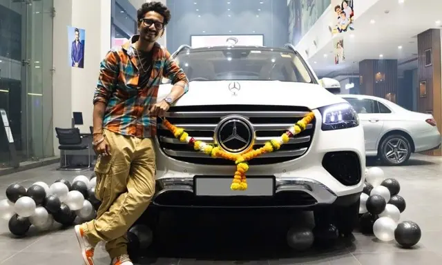 Haarsh opted for the polar white exterior shade for his new Mercedes-Benz GLS SUV. 
