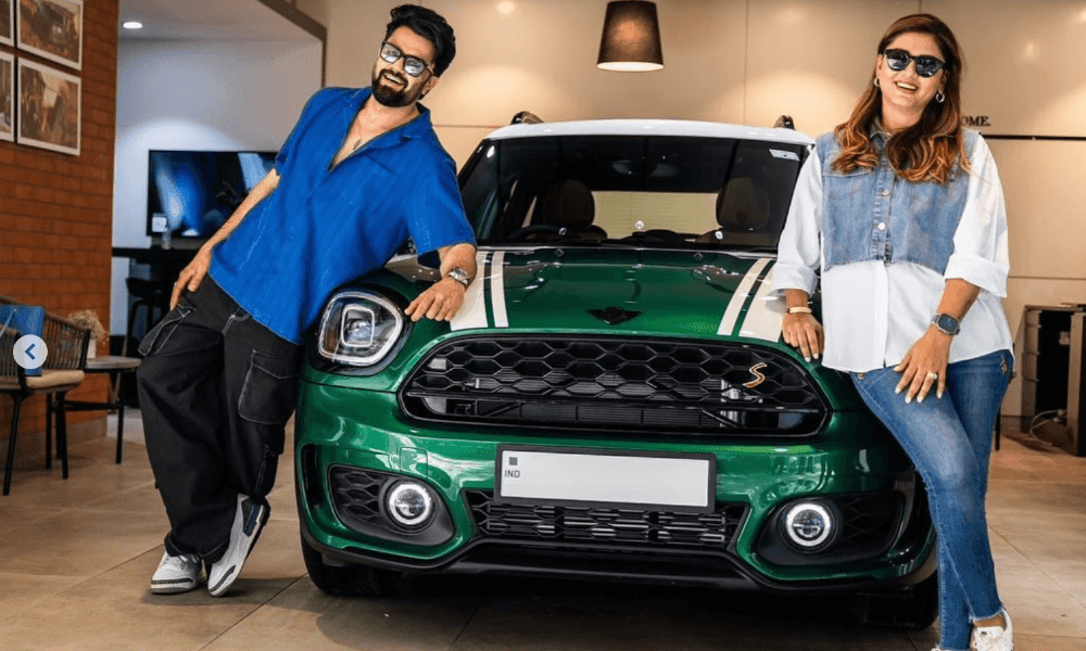 Maniesh Paul and Wife Sanyukta Paul Buy A Mini Countryman Maniesh Paul and Wife Sanyukta Paul Buy A Mini Countryman