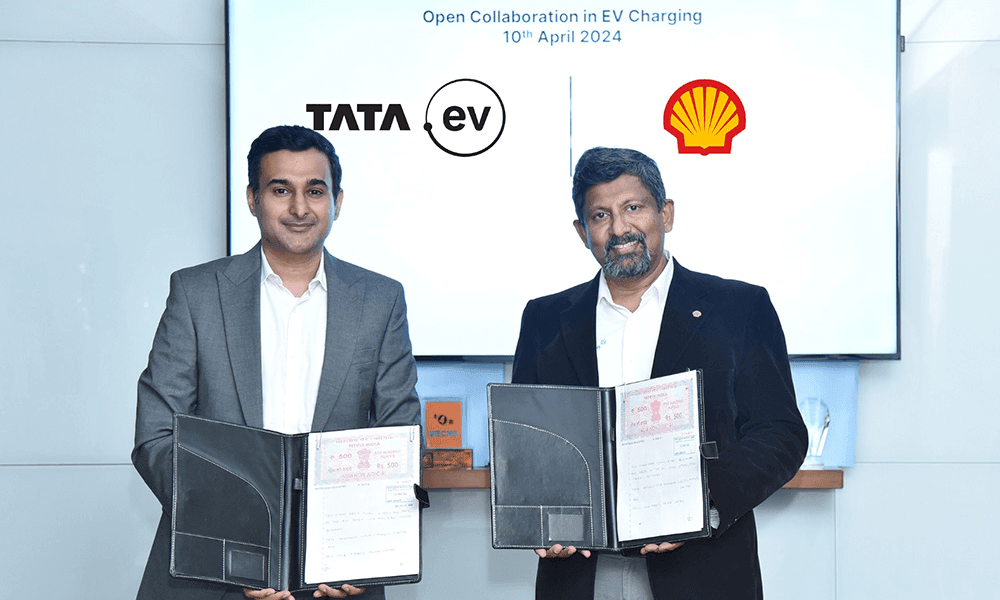 Tata Passenger Electric Mobility, Shell Partner To Expand EV Charging Infrastructure Across India Tata Passenger Electric Mobility, Shell Partner To Expand EV Charging Infrastructure Across India
