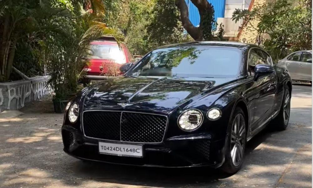 Ranbir Kapoor was recently spotted driving his new Bentley Continental GT, his second British luxury car, in the garage.