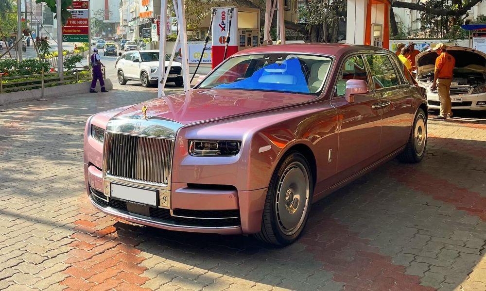 Nita Ambani’s new Rolls-Royce Phantom EWB is finished in the shade of Rose Quartz with the interior finished in Orchid Velvet 