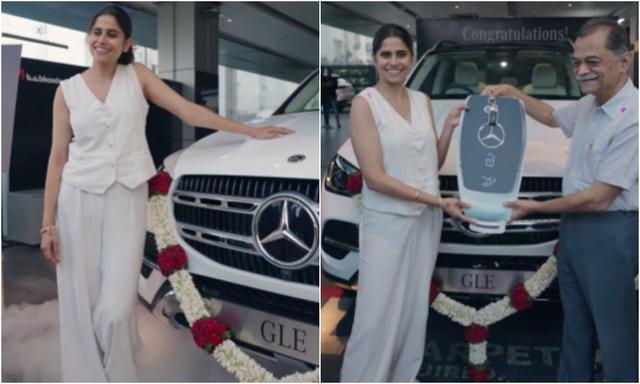 Actor Sai Tamhankar Buys The Mercedes-Benz GLE SUV Worth Over Rs. 1 Crore