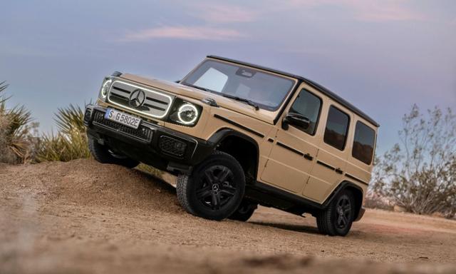 All-electric G-Class develops up to 579 bhp and 1,164 Nm and claims to offer all the off-road capabilities of its sibling with an internal combustion engine.
