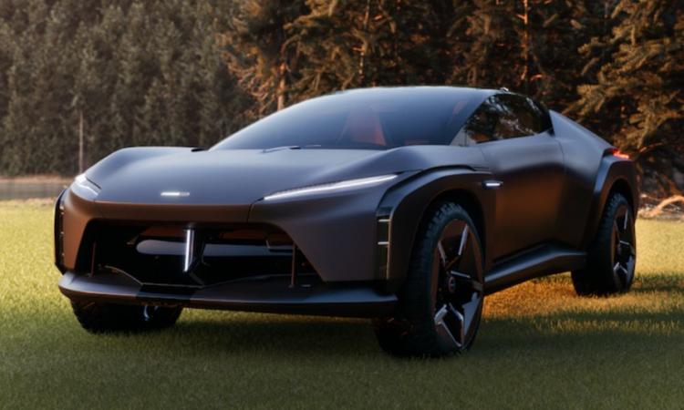 The Quintessenza concept is powered by a 150-kWh battery and a 580-kW electric powertrain. 
