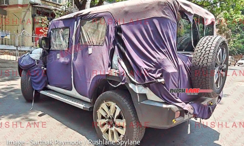 Mahindra Thar 5-Door Spotted Testing In Near-Production Guise Mahindra Thar 5-Door Spotted Testing In Near-Production Guise