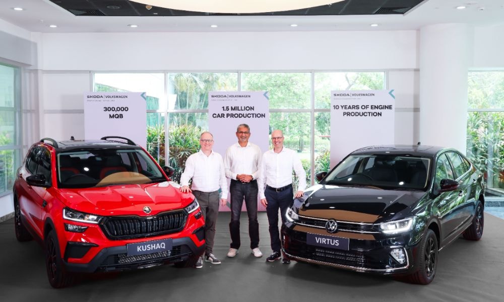 Skoda Auto Volkswagen India Achieves Production Milestone Of 15 Lakh Vehicles Skoda Auto Volkswagen India Achieves Production Milestone Of 15 Lakh Vehicles