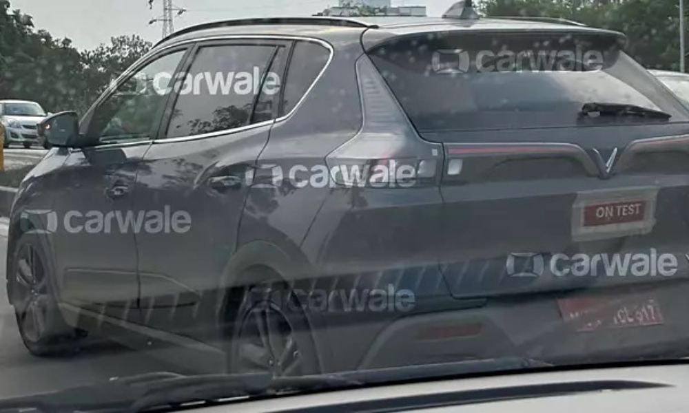 VinFast VF e34 Electric SUV Spotted Testing In India VinFast VF e34 Electric SUV Spotted Testing In India