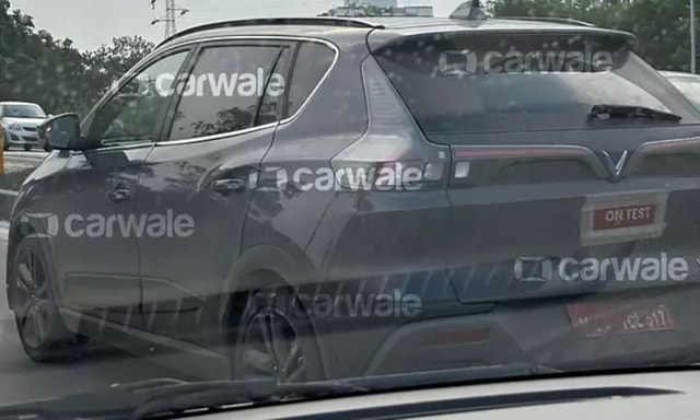 VinFast VF e34 Electric SUV Spotted Testing In India VinFast VF e34 Electric SUV Spotted Testing In India