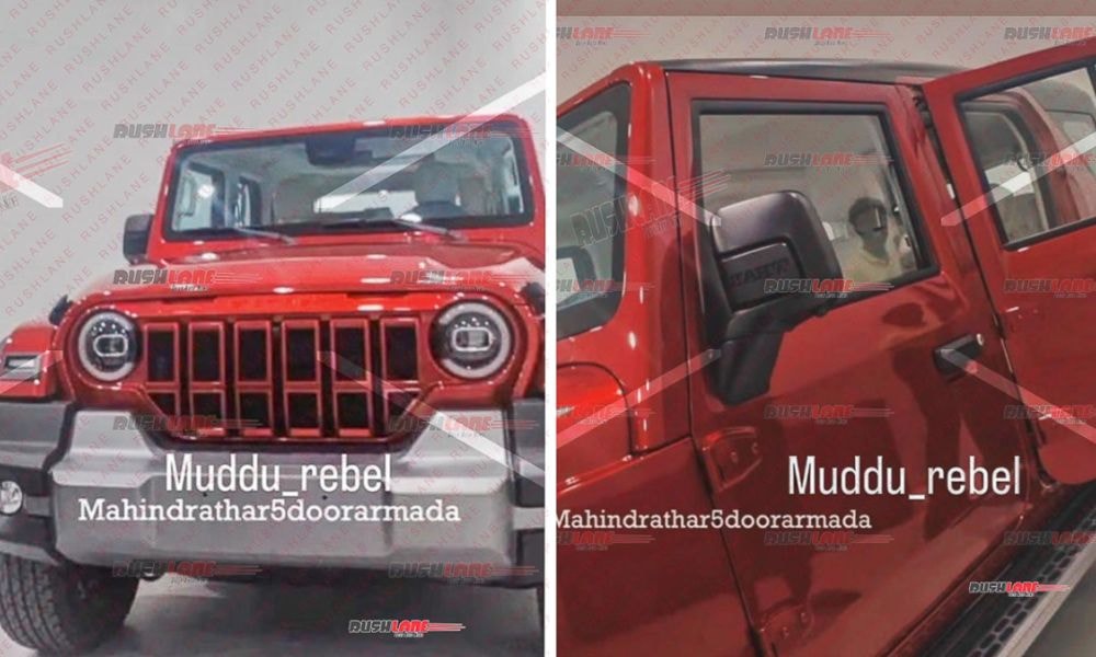 Mahindra Thar 5-Door Spotted Undisguised; New Photos Reveal Front End Design Mahindra Thar 5-Door Spotted Undisguised; New Photos Reveal Front End Design