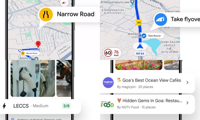 Google Maps to get India-Specific Features: Narrow Road Alerts, Flyover Alerts, EV Charger Information and More Google Maps to get India-Specific Features: Narrow Road Alerts, Flyover Alerts, EV Charger Information and More