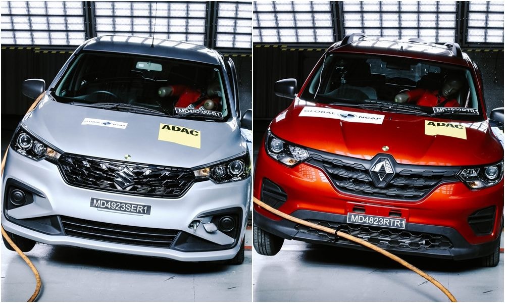 Maruti Suzuki Ertiga And Renault Triber Score Poorly In GNCAP Crash Test For Africa  Maruti Suzuki Ertiga And Renault Triber Score Poorly In GNCAP Crash Test For Africa
