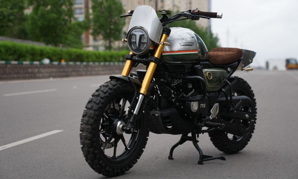 TVS Ronin Parakram: One-Off Tribute To Armed Forces In Pictures TVS Ronin Parakram: One-Off Tribute To Armed Forces In Pictures