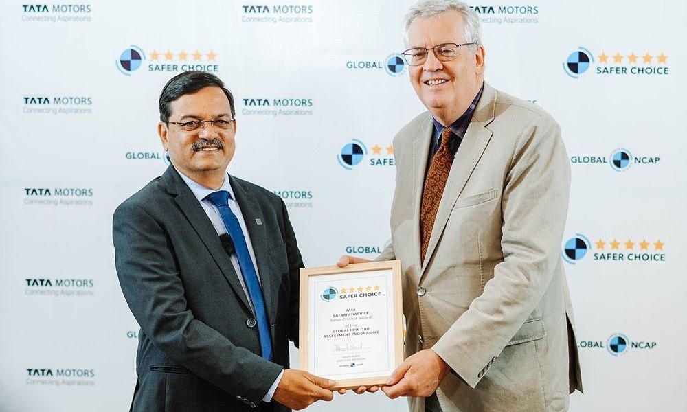 Tata Motors Bags Global NCAP Safer Choice Award For Safari And Harrier Tata Motors Bags Global NCAP Safer Choice Award For Safari And Harrier