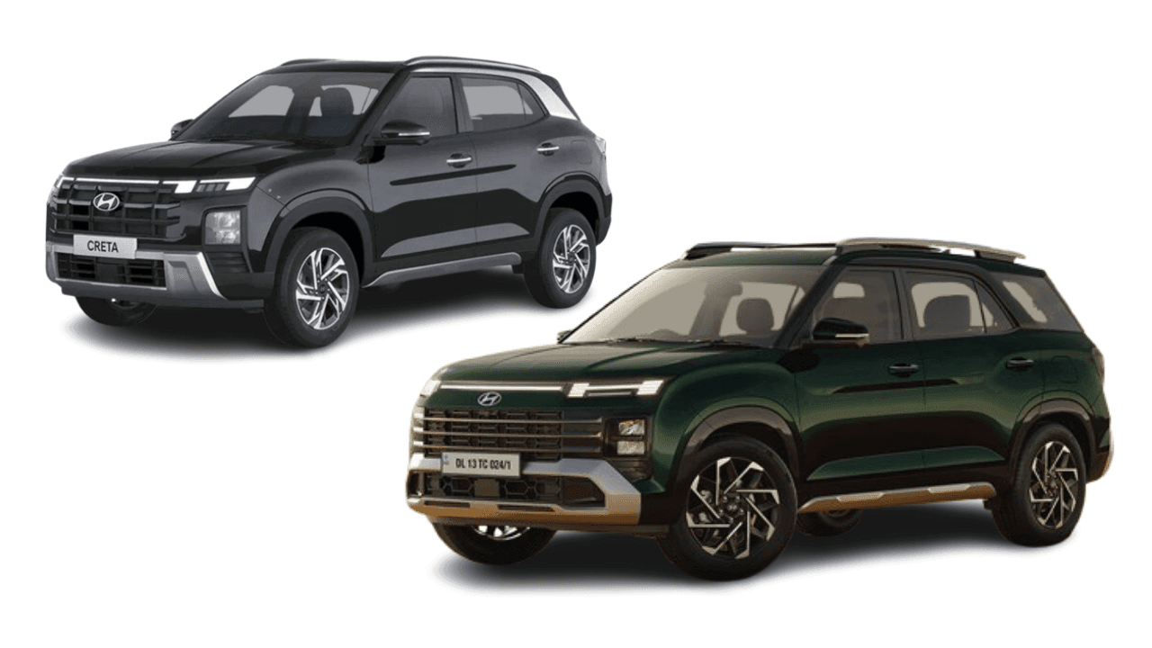 Hyundai Alcazar Facelift vs Creta: How Different Are The Two SUVs? Hyundai Alcazar Facelift vs Creta: How Different Are The Two SUVs?