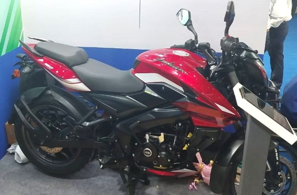 Ethanol-Powered Bajaj NS160 Flex Fuel Showcased At IBET Expo 2024 Ethanol-Powered Bajaj NS160 Flex Fuel Showcased At IBET Expo 2024