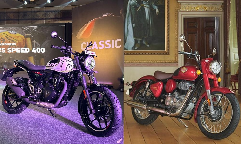 Triumph Speed T4 vs Royal Enfield Classic 350: Design, Powertrains, Prices Compared Triumph Speed T4 vs Royal Enfield Classic 350: Design, Powertrains, Prices Compared