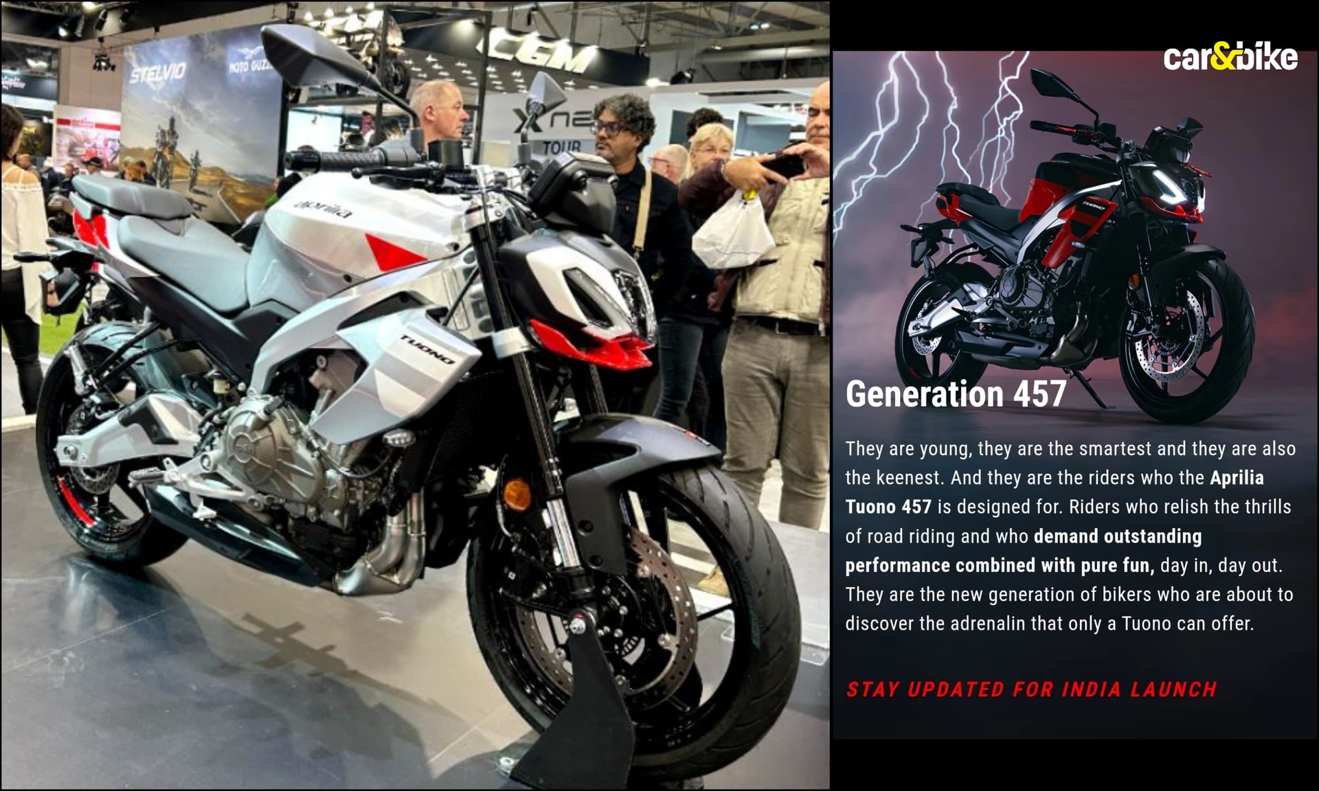 Aprilia Tuono 457 Listed On India Website Ahead Of Launch Aprilia Tuono 457 Listed On India Website Ahead Of Launch