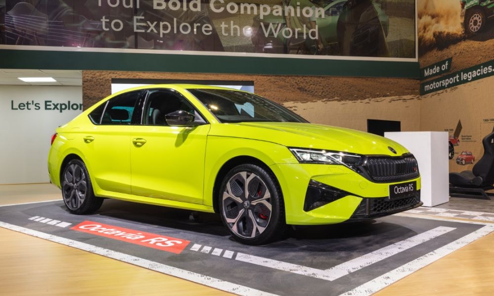 Bharat Mobility Expo 2025: Skoda Octavia RS Makes India Debut Bharat Mobility Expo 2025: Skoda Octavia RS Makes India Debut
