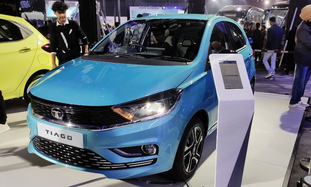 Bharat Mobility Global Expo 2025: 2025 Tata Tiago Showcased Bharat Mobility Global Expo 2025: 2025 Tata Tiago Showcased