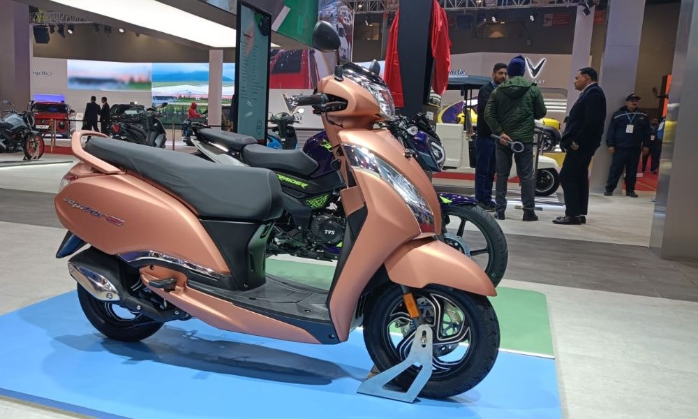 Bharat Mobility Global Expo 2025: TVS Jupiter 125 CNG Unveiled Bharat Mobility Global Expo 2025: TVS Jupiter 125 CNG Unveiled