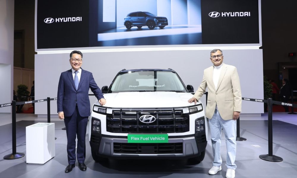 Bharat Mobility Global Expo 2025: Hyundai Creta Flex-Fuel Prototype Unveiled Bharat Mobility Global Expo 2025: Hyundai Creta Flex-Fuel Prototype Unveiled