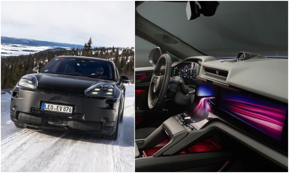 Porsche Cayenne EV Interior Revealed: Curved 'Flow' Touchscreen, AR HUD And More Porsche Cayenne EV Interior Revealed: Curved 'Flow' Touchscreen, AR HUD And More