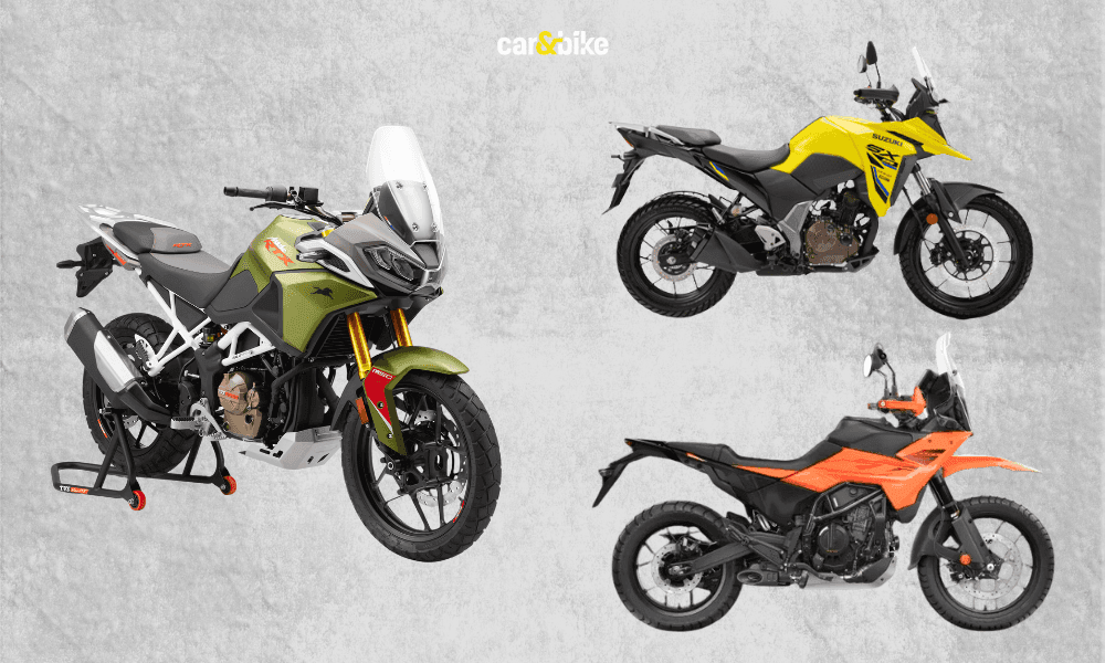 TVS Apache RTX vs KTM 250 Adventure vs Suzuki V-Strom SX: Specifications, Features, Prices Compared TVS Apache RTX vs KTM 250 Adventure vs Suzuki V-Strom SX: Specifications, Features, Prices Compared