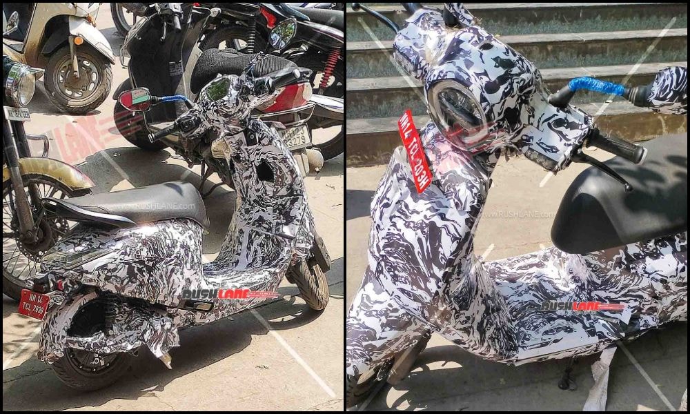 New Bajaj Chetak Spied With Hub Motor New Bajaj Chetak Spied With Hub Motor