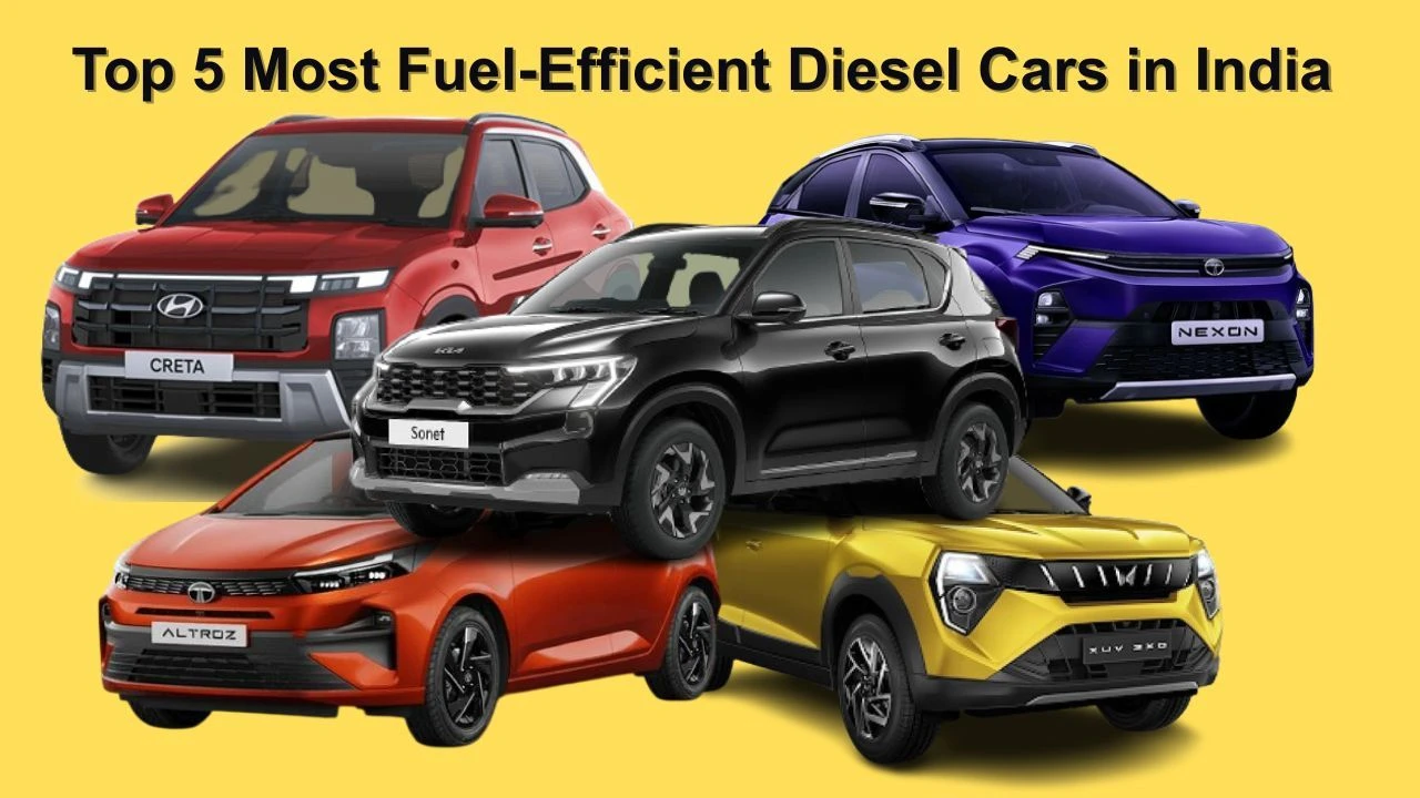 Top 5 Most Fuel-Efficient Diesel Cars in India Top 5 Most Fuel-Efficient Diesel Cars in India