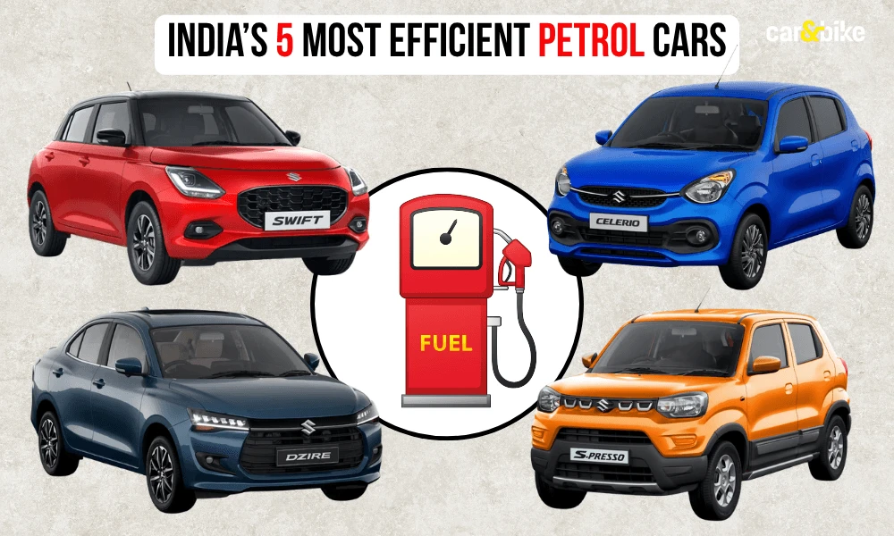 Top 5 Most Fuel-Efficient Petrol Cars In India Top 5 Most Fuel-Efficient Petrol Cars In India