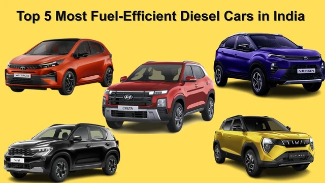Top 5 Most Fuel-Efficient Diesel Cars in India Top 5 Most Fuel-Efficient Diesel Cars in India