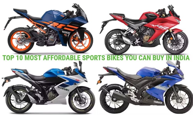 Top 10 Most Affordable Sports Bikes You Can Buy in India Top 10 Most Affordable Sports Bikes You Can Buy in India