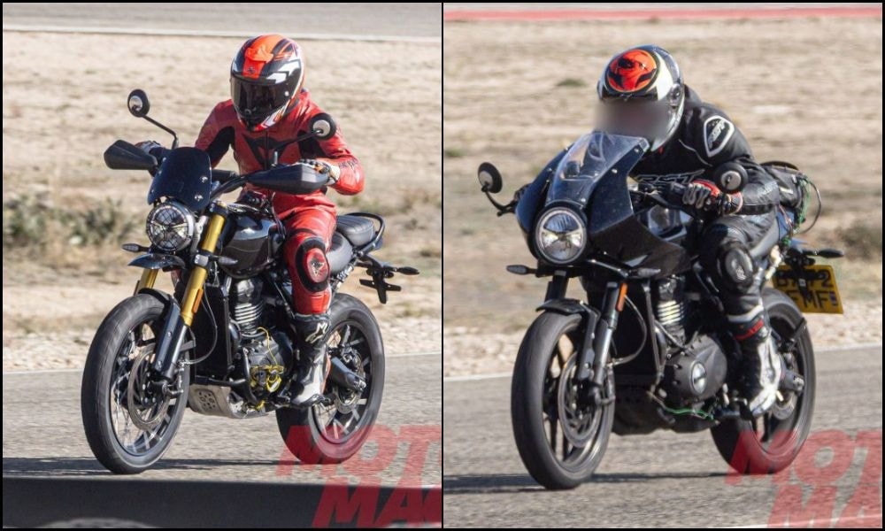 Triumph Scrambler 400 X With Spoke Wheels, Thruxton 400 Spotted Testing Triumph Scrambler 400 X With Spoke Wheels, Thruxton 400 Spotted Testing
