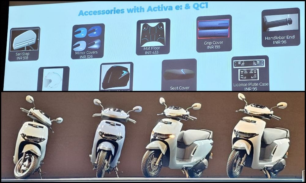 Honda Activa e: And QC1 Electric Scooters Accessories Revealed Honda Activa e: And QC1 Electric Scooters Accessories Revealed