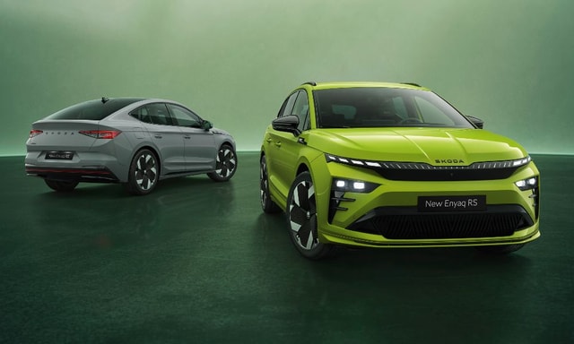 Skoda Enyaq RS, Enyaq Coupe RS Facelift Debut With Improved Range, Faster Charging Skoda Enyaq RS, Enyaq Coupe RS Facelift Debut With Improved Range, Faster Charging