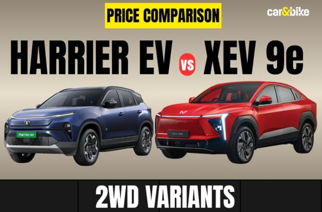 The price of the top-spec RWD Tata Harrier EV Empowered variant is over Rs 3 lakh lower than the top-spec Mahindra XEV 9e.