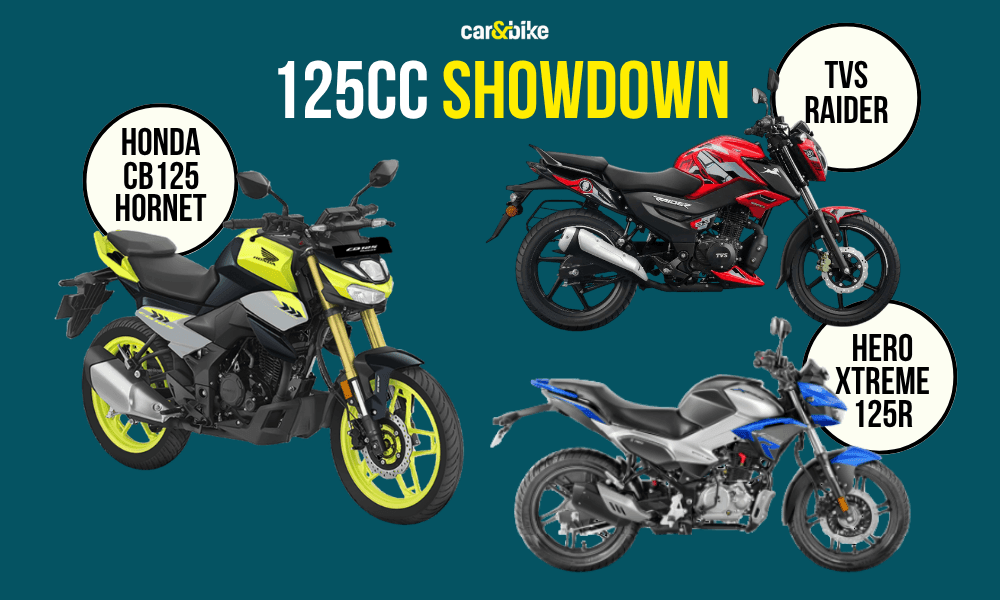 Honda CB125 Hornet vs Hero Xtreme 125R vs TVS Raider: Specifications Compared Honda CB125 Hornet vs Hero Xtreme 125R vs TVS Raider: Specifications Compared