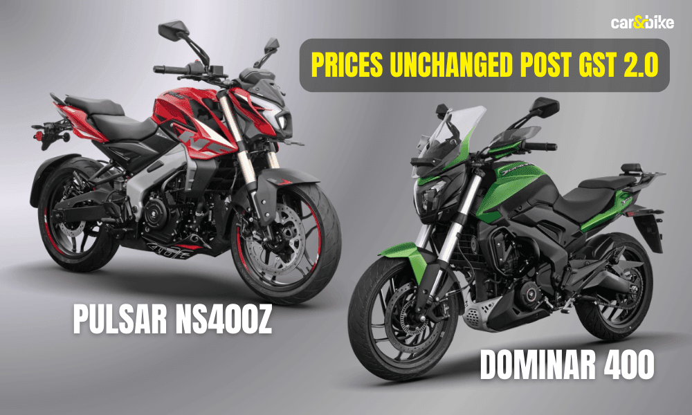 Bajaj Pulsar NS400, Dominar 400 Prices Remain Unchanged Post GST Hike Bajaj Pulsar NS400, Dominar 400 Prices Remain Unchanged Post GST Hike