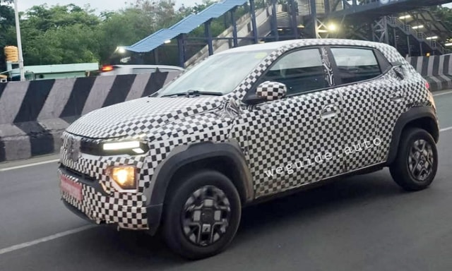 New Renault Kwid Spied On Test: Is It The EV?  New Renault Kwid Spied On Test: Is It The EV?