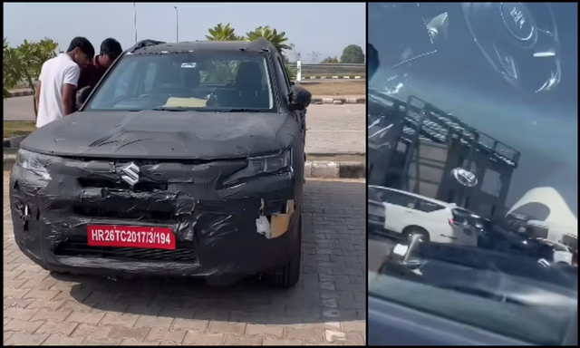 Maruti Suzuki Brezza Facelift Spied With 6-Speed Manual Gearbox Maruti Suzuki Brezza Facelift Spied With 6-Speed Manual Gearbox
