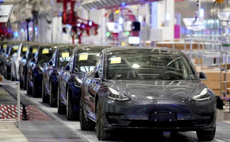 Tesla's Shanghai plant is grappling with elevated inventory levels amid slowing demand in China's auto market.