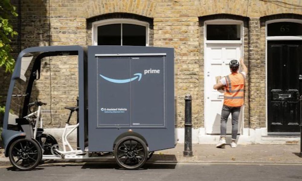Amazon Starts Deliveries Using E-Cargo Bikes In the UK Amazon Starts Deliveries Using E-Cargo Bikes In the UK