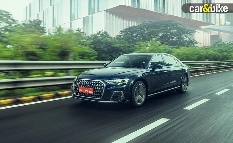 The fourth-generation Audi A8 L receives a mid-lifecycle update that sharpens its design, particularly in the front and rear making it sportier.