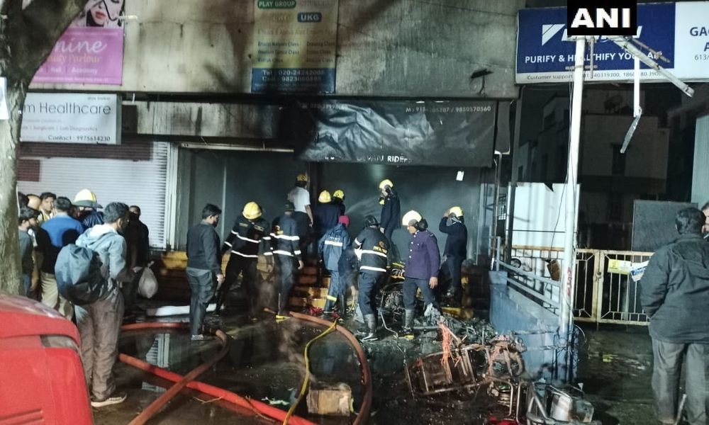 Fire Reported At Electric Bike Showroom In Pune, Seven Bikes Gutted Fire Reported At Electric Bike Showroom In Pune, Seven Bikes Gutted
