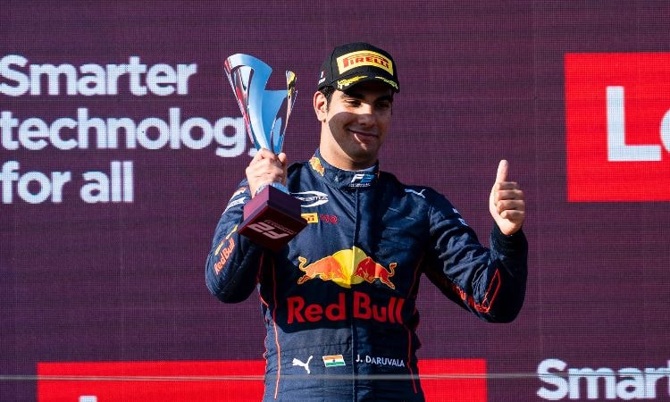 F2: Jehan Daruvala Bags Podium In Sprint Race in France F2: Jehan Daruvala Bags Podium In Sprint Race in France