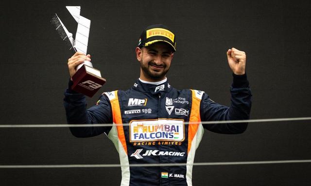 Indian racing driver Kush Maini climbed his way up from P7 to a maiden Formula 3 podium in mixed weather conditions at the Hungaroring.